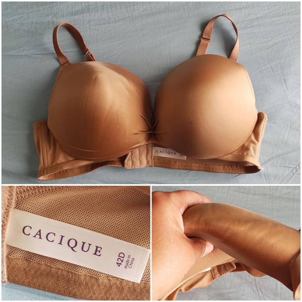 Tan pushup bra